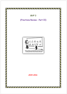 Fractions II (Review  MYP3 //15-16)