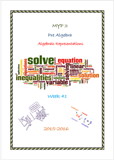 Pre Algebra Intro(MYP3 //15-16)