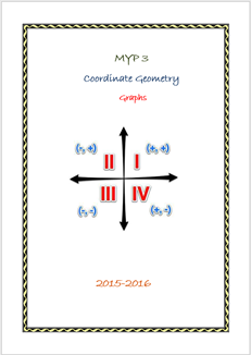 Linear Graphs (MYP3 //15-16)